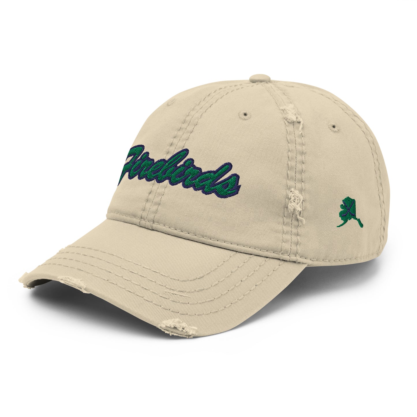 Firebird Script Distressed Dad Hat