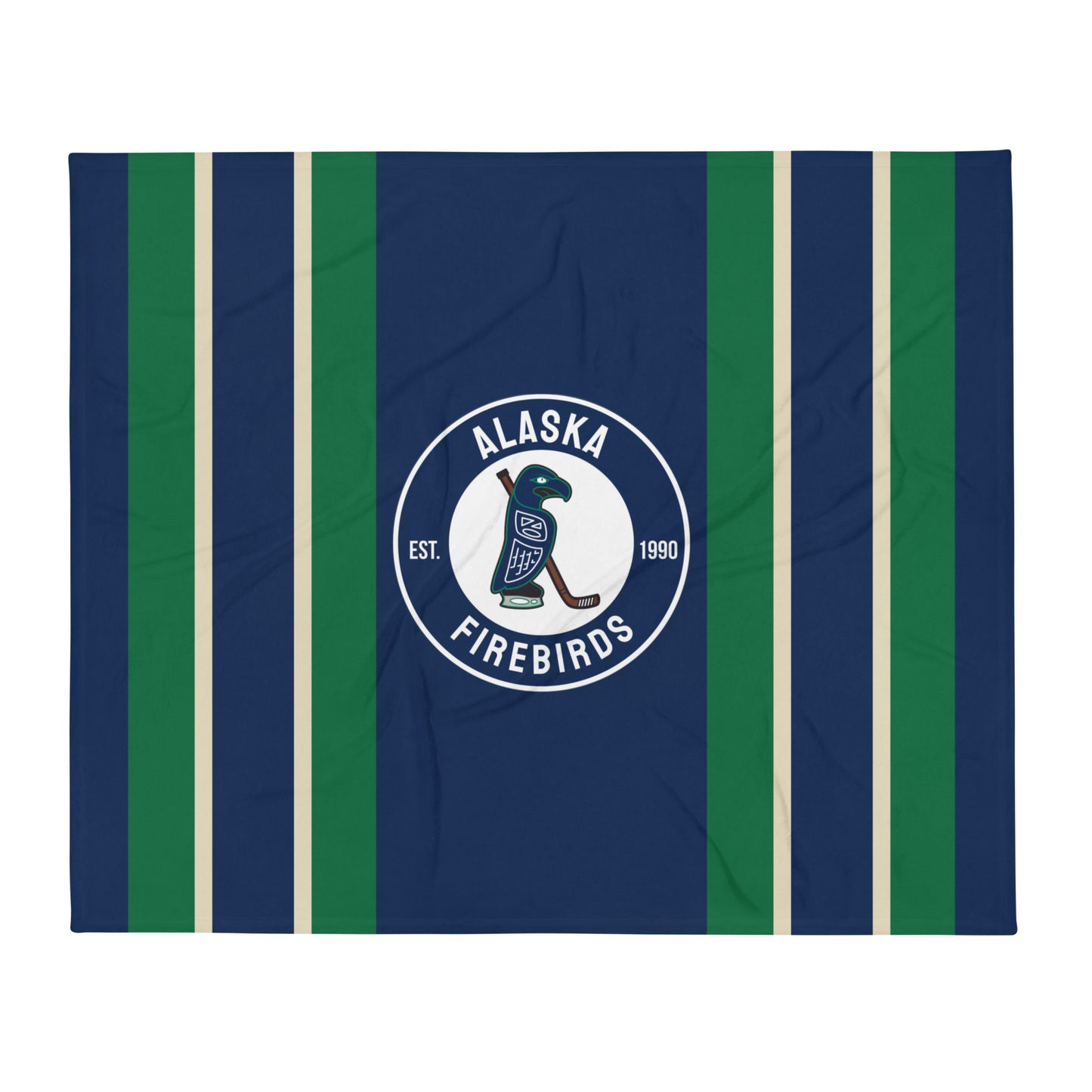 Alaska Firebirds Striped Rink Blanket