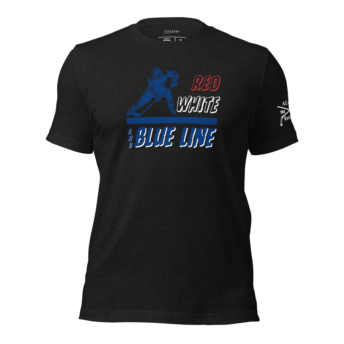 Red White and Blue Line T-Shirt