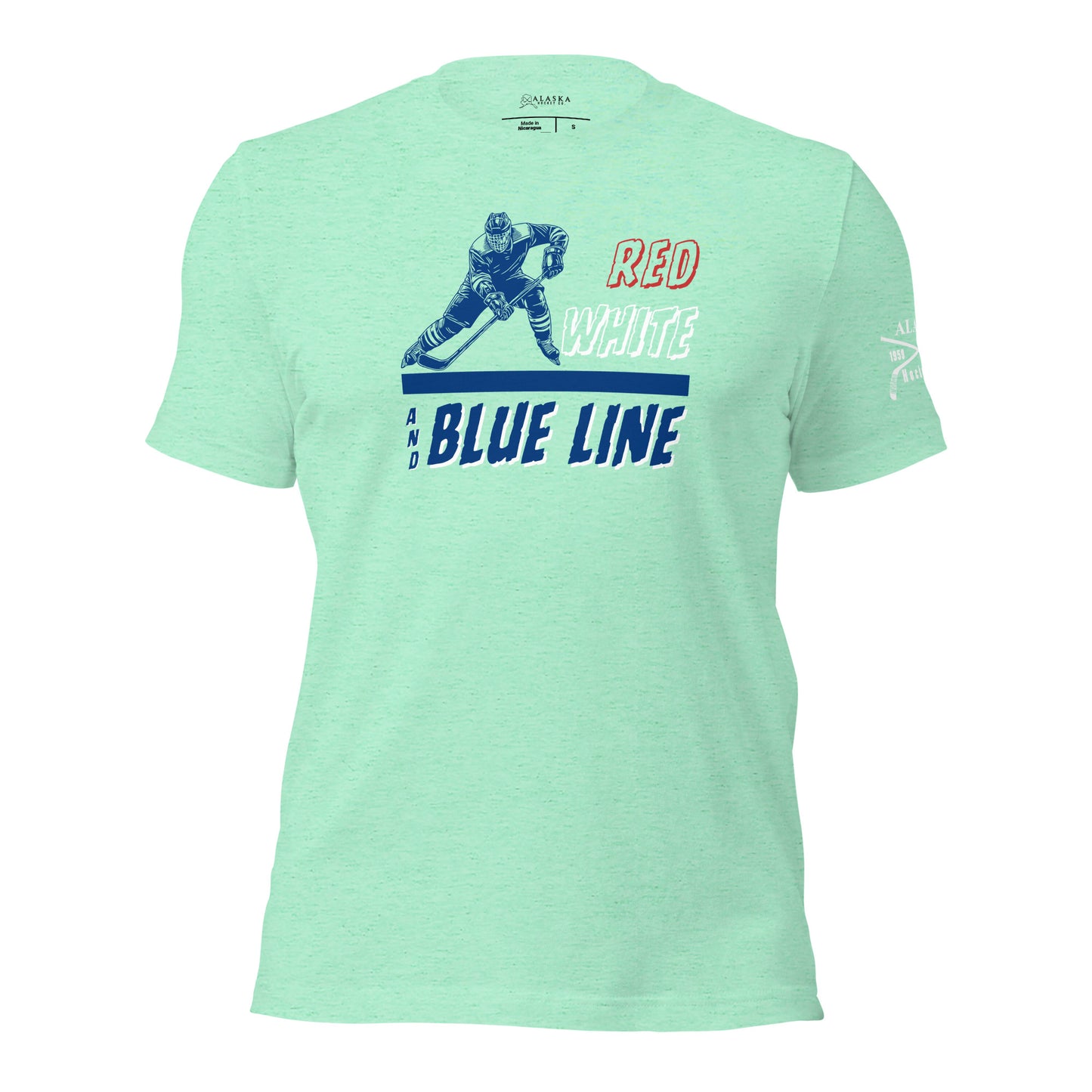 Red White and Blue Line T-Shirt