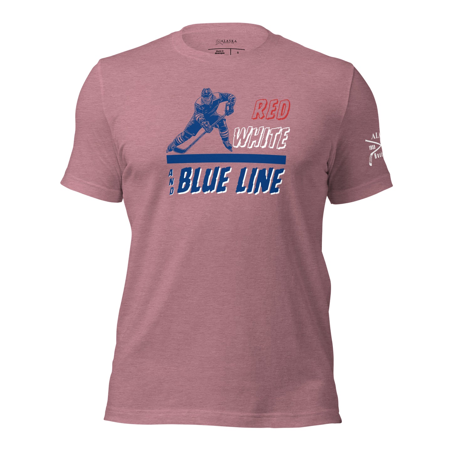 Red White and Blue Line T-Shirt