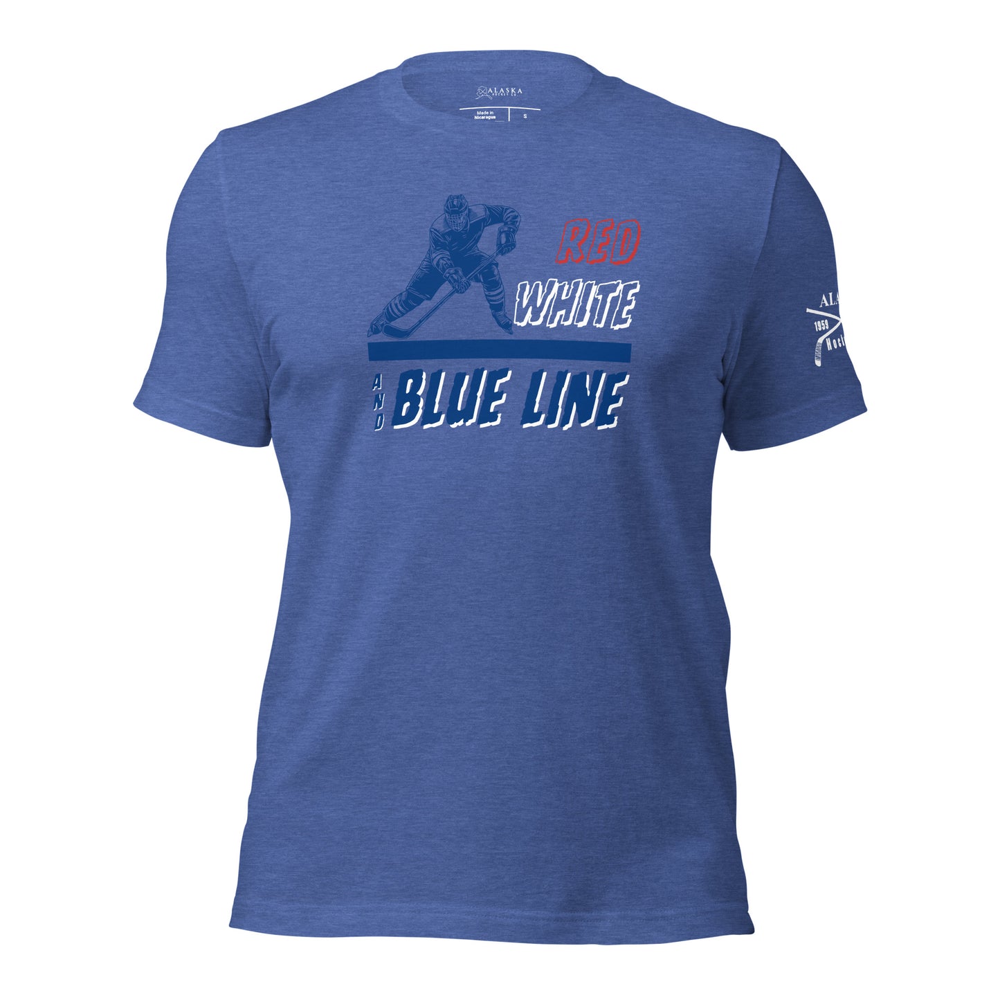 Red White and Blue Line T-Shirt