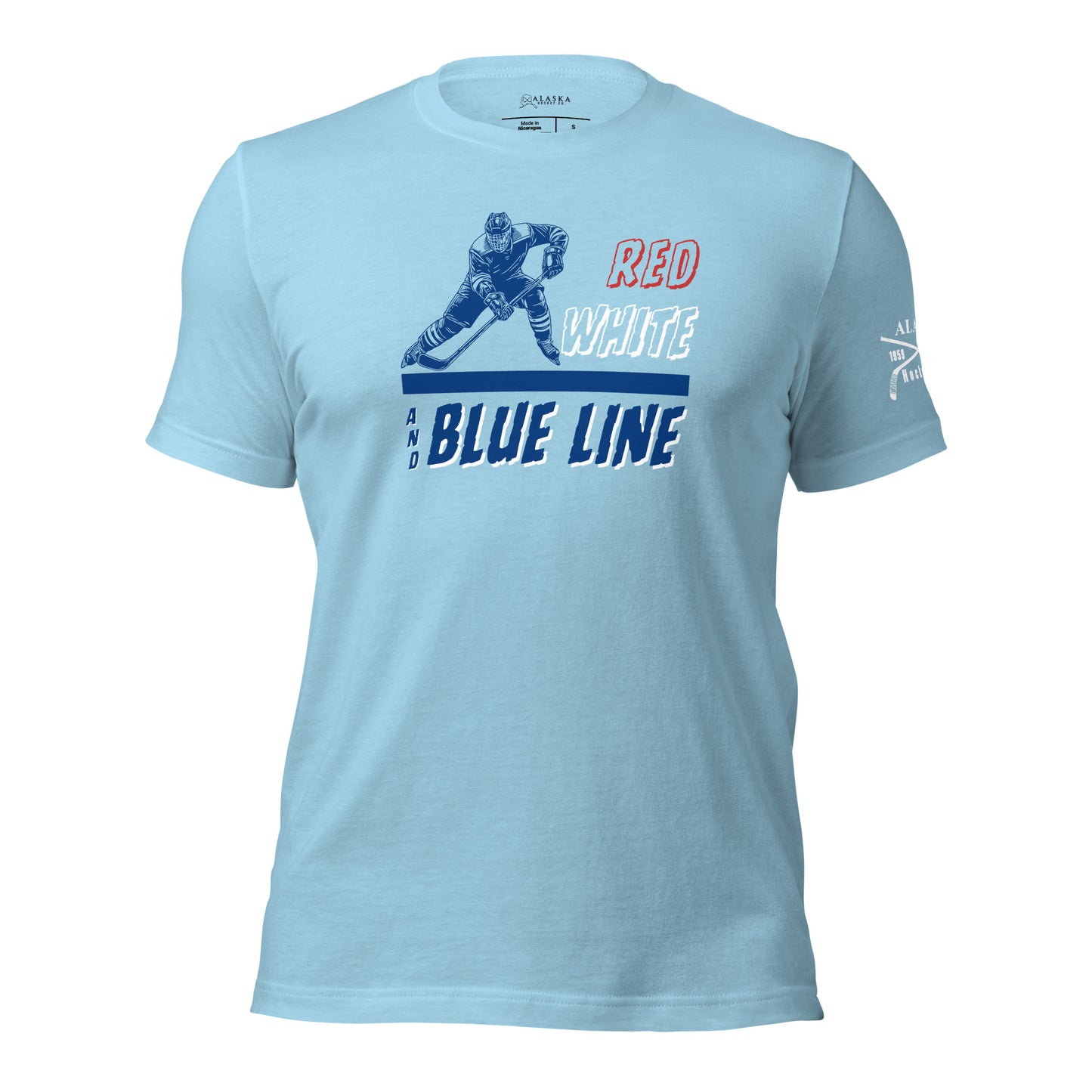 Red White and Blue Line T-Shirt