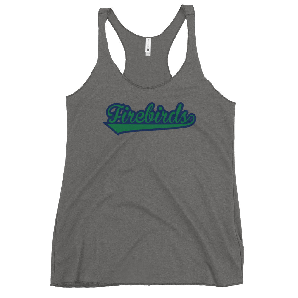 Alaska Firebirds Script Women's Racerback Tank