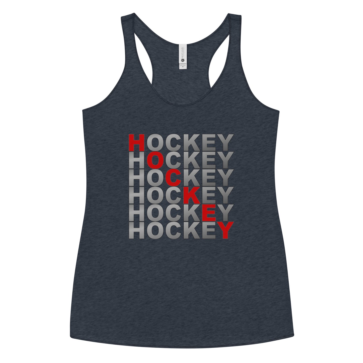 Hockey Hockey Hockey Racerback Tank