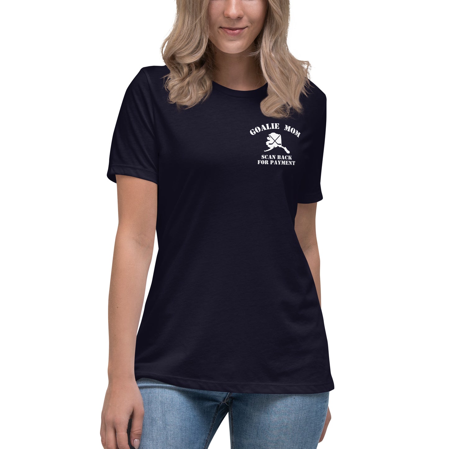 Goalie Mom Scan for Payment T-Shirt