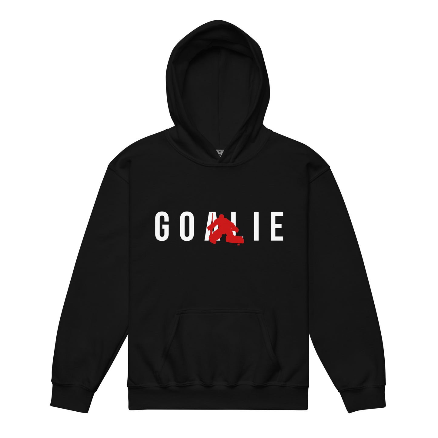 Goalie Silhouette Kids Hoodie