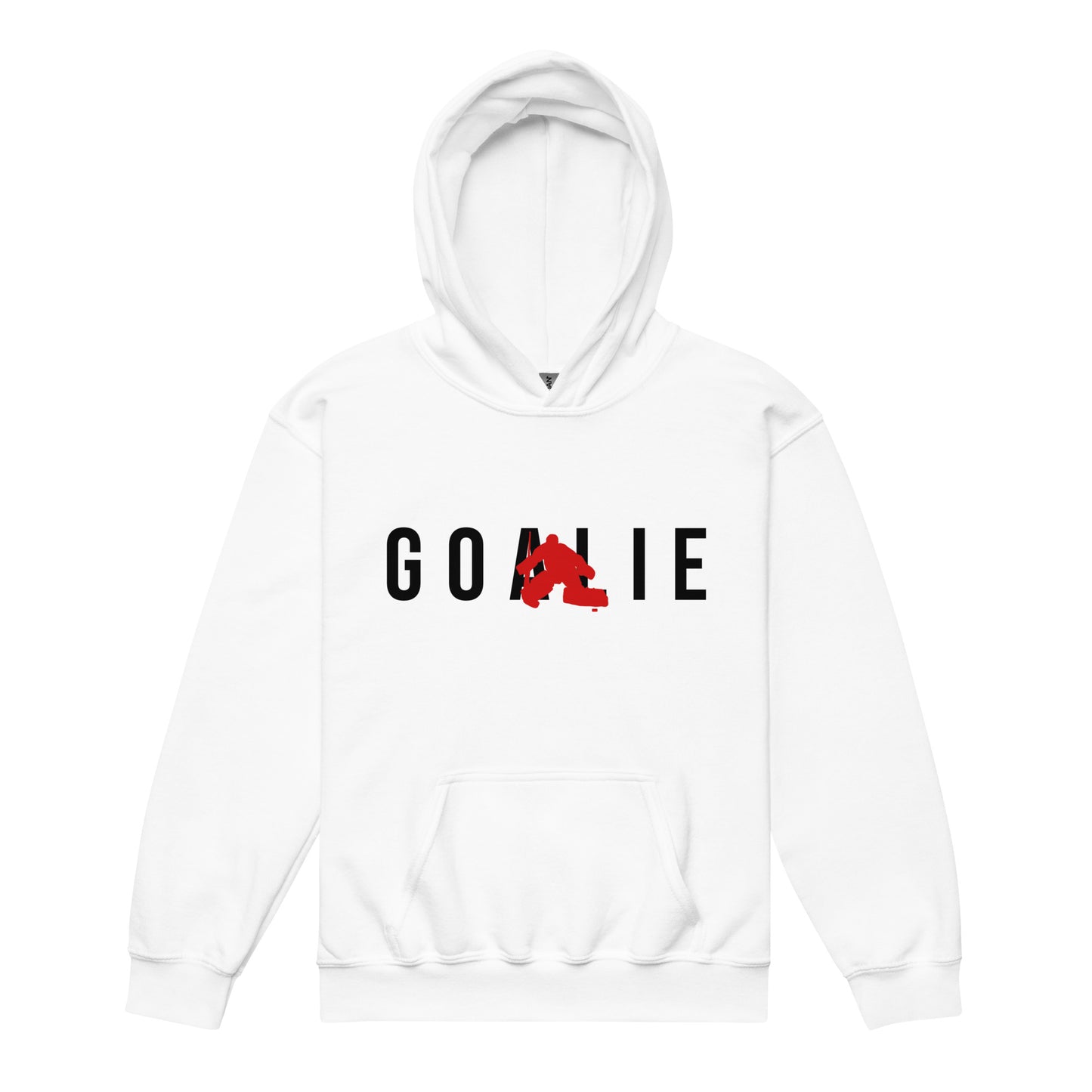 Goalie Silhouette Kids Hoodie
