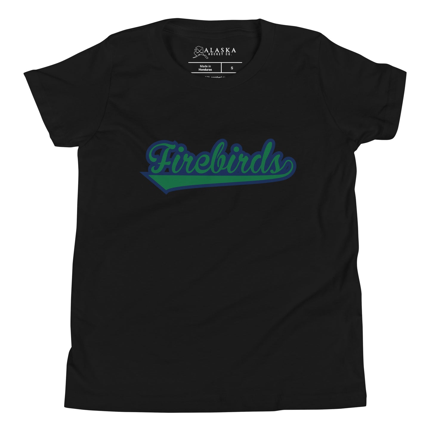 Alaska Firebirds Script Kids T-Shirt
