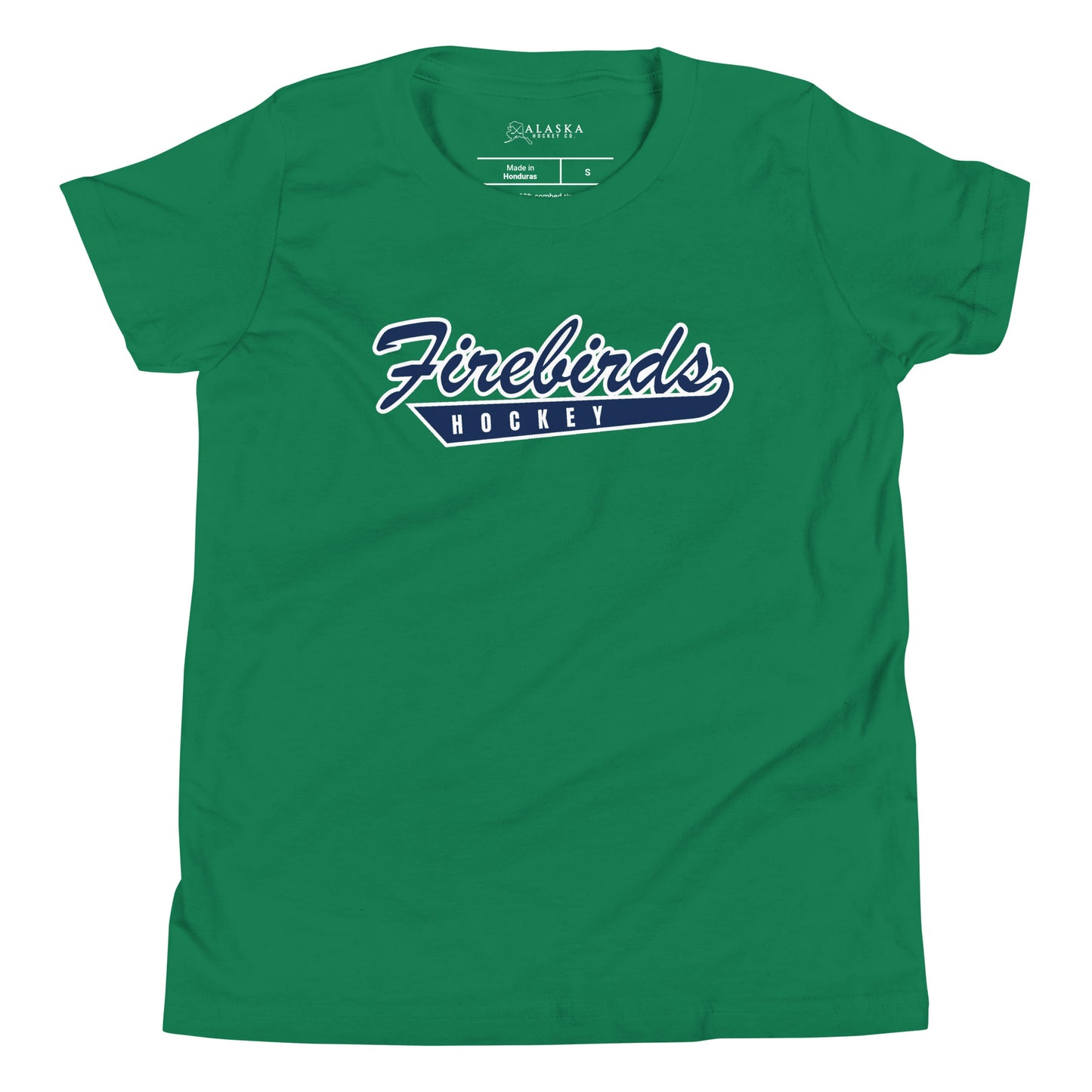 Alaska Firebirds Hockey Script Kids T-Shirt