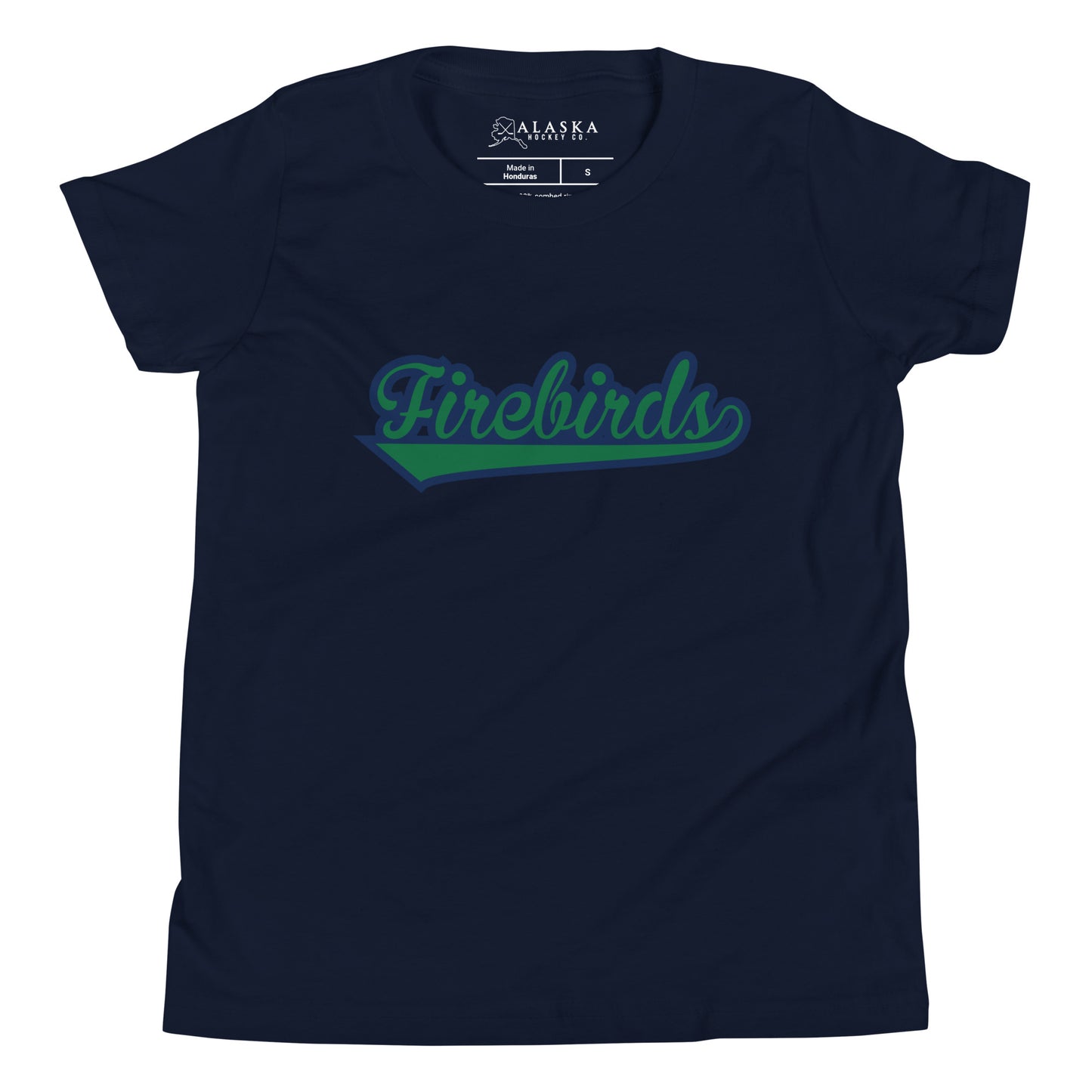 Alaska Firebirds Script Kids T-Shirt