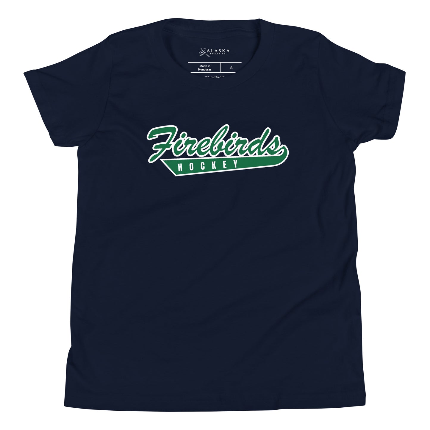 Alaska Firebirds Hockey Script Kids T-Shirt