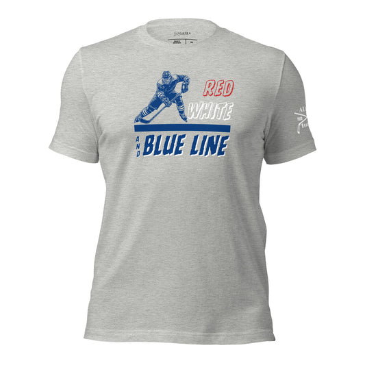 Red White and Blue Line T-Shirt
